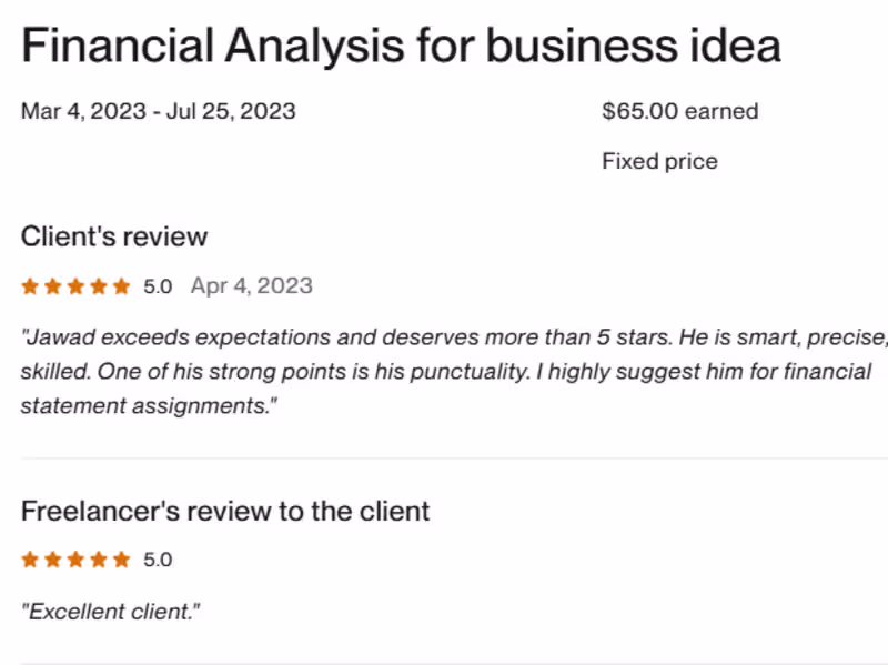 Cover image for Financial Analysis