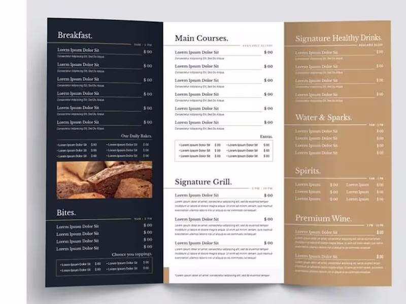Cover image for Editable Restaurant Menu Design, flyers, and digital Menu