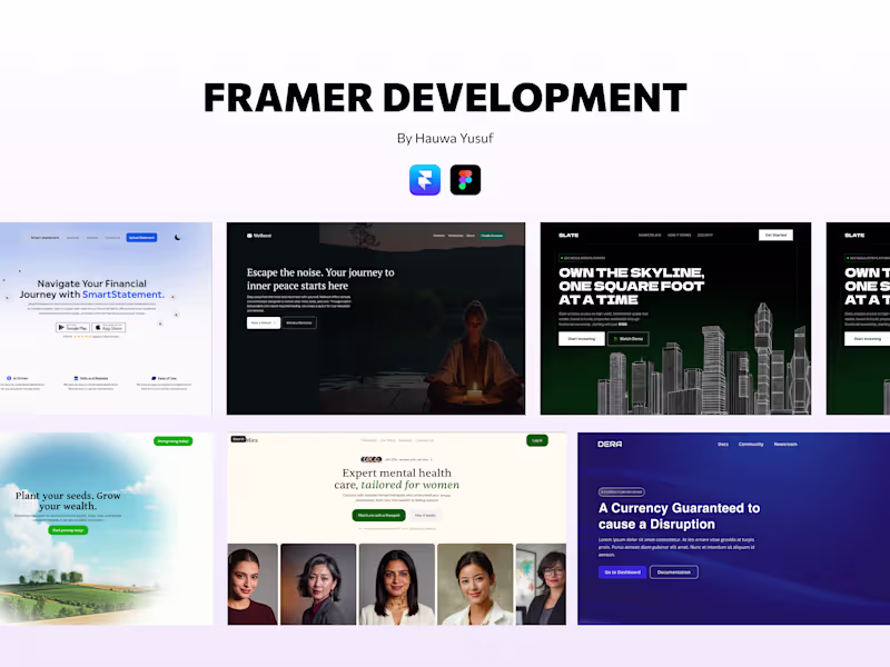 Cover image for Framer Development (Figma to Framer)