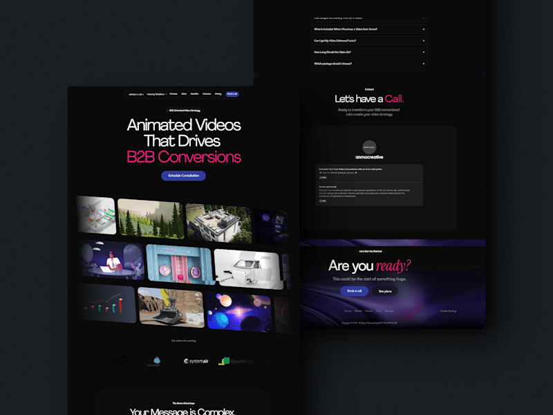 Cover image for Anmocreative website customisation using template