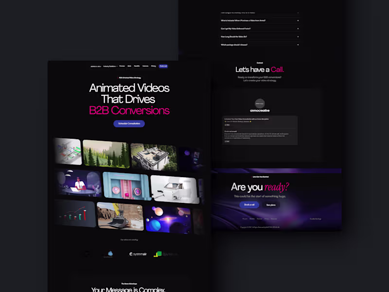 Cover image for Anmocreative website customisation using template