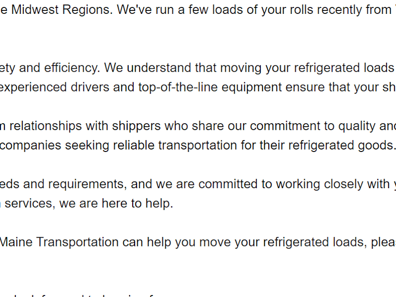 Cover image for Write Emails For Trucking Company