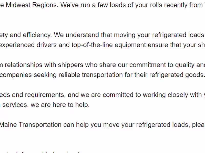 Cover image for Write Emails For Trucking Company