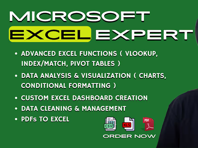 Cover image for clean excel spreadsheets, formatting, merging and sorting
