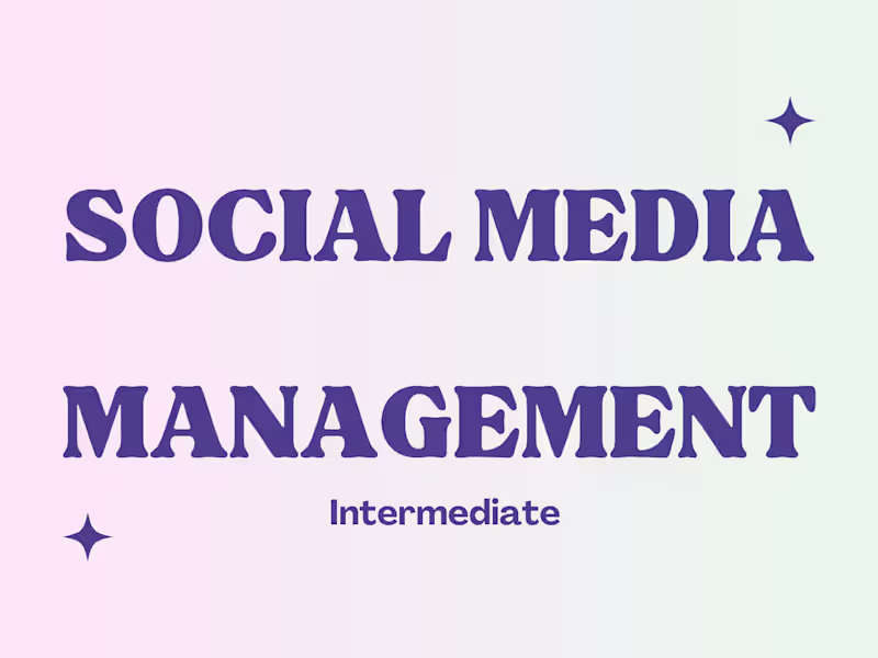 Cover image for Social Media Management: Intermediate