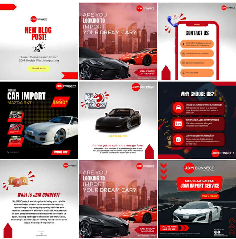 Cover image for Content Creation for Car Import Specialist