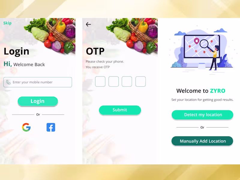 Cover image for Hi friends pls check my latest work I will design UI for gro...