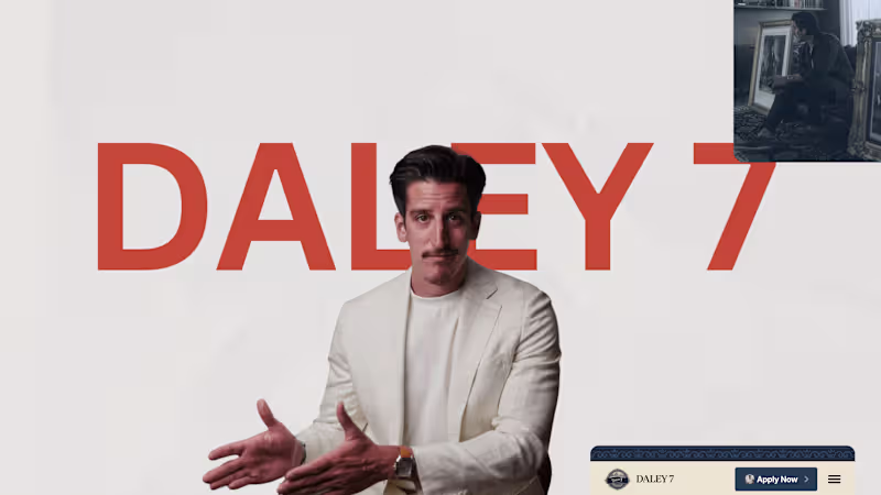 Cover image for Daley7: Landing Page and Newsletter Email 