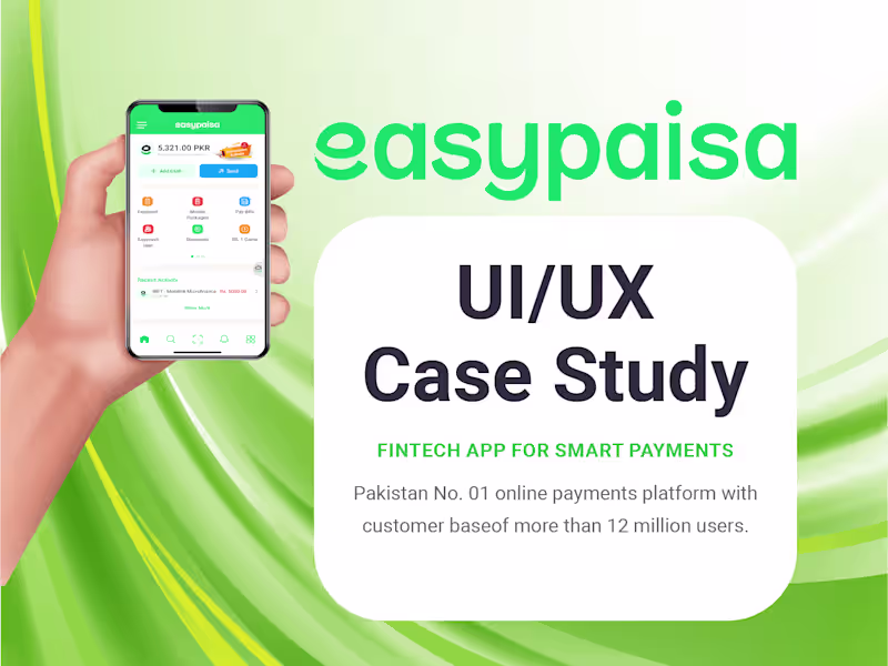 Cover image for Easypaisa App (Case Study)