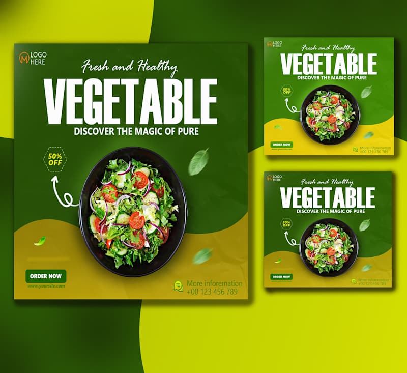 Cover image for FOOD SOCIAL MEDIA ADS DESIGN