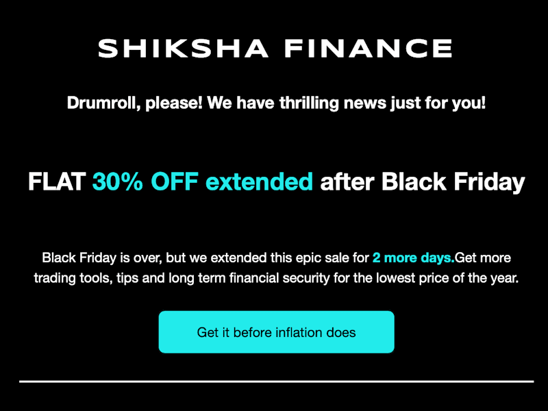 Cover image for Extended Black Friday promotional offer