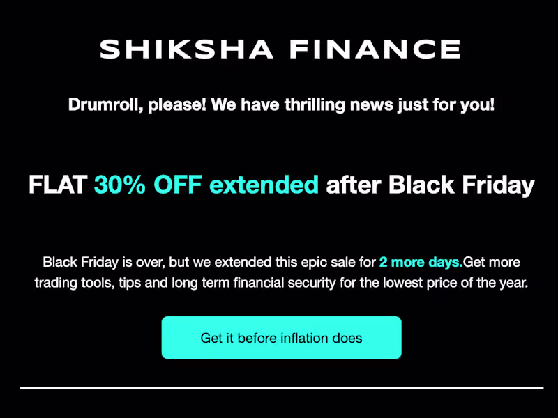 Cover image for Extended Black Friday promotional offer