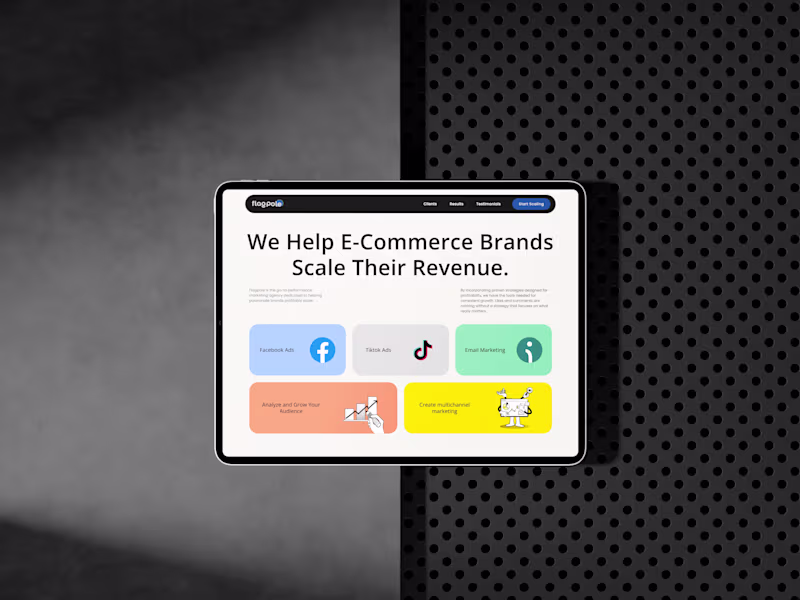 Cover image for Flagpole Agency - Building a Digital Home for a Marketing Agency