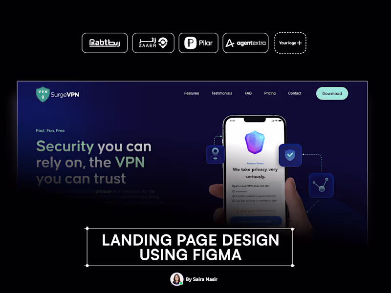 Cover image for Landing Page Design Using Figma 