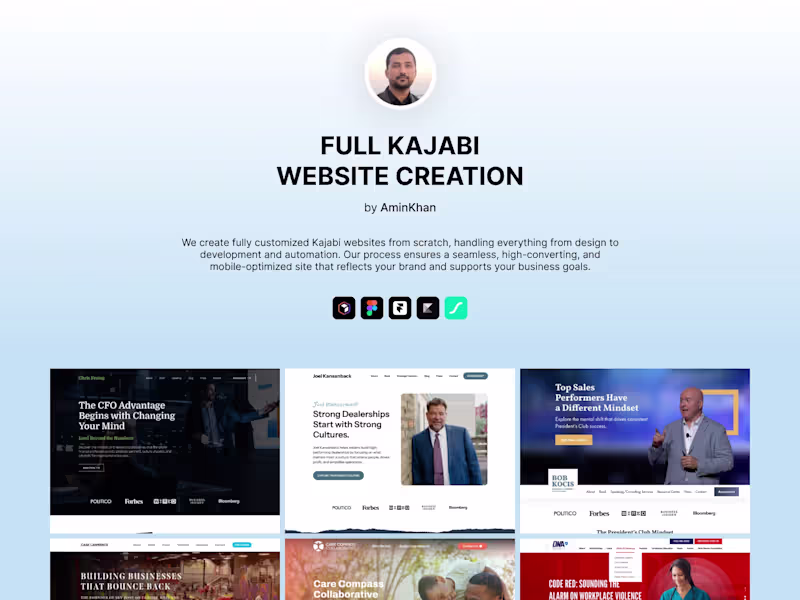 Cover image for Full Kajabi Website Creation