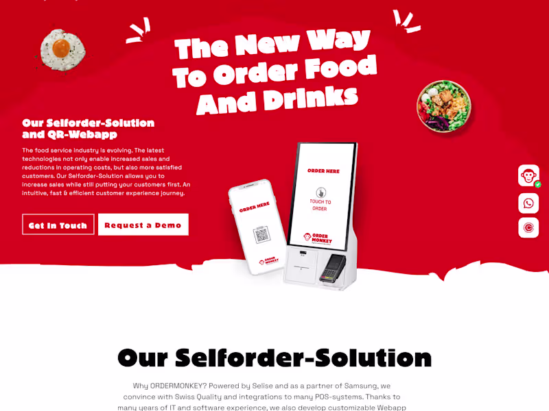 Cover image for ORDERMONKEY - Design & Build in Webflow