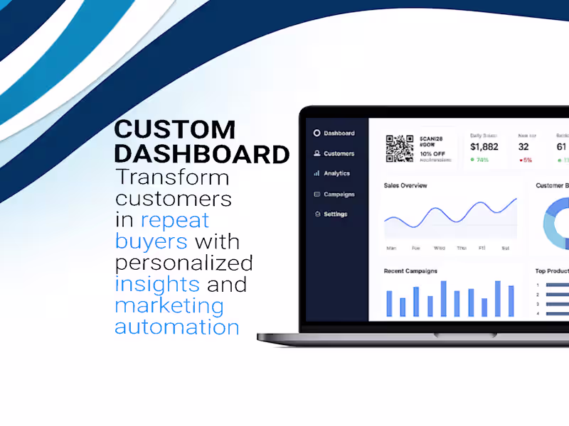 Cover image for Smart Dashboard for Customer Retention & Sales Growth