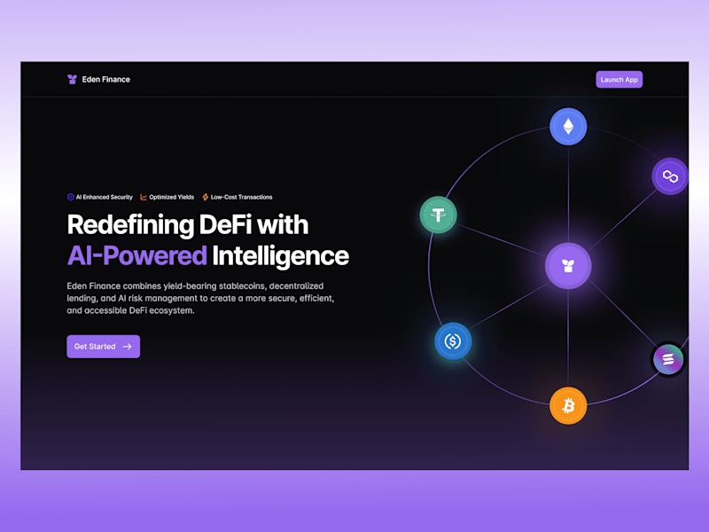 Cover image for Eden Finance Website Design -DeFi