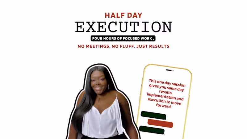 Cover image for Half Day | Hire me for a 4 Hour Shift | $650