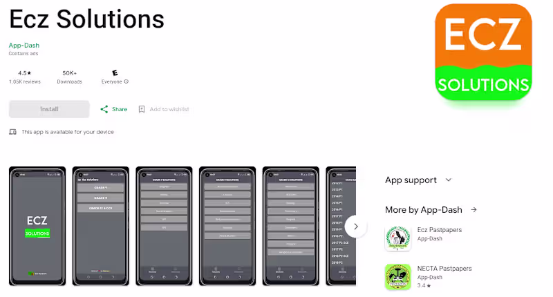 Cover image for Ecz Solutions Android App