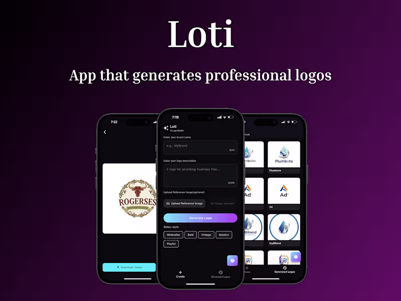 Cover image for Loti Logo Maker Development