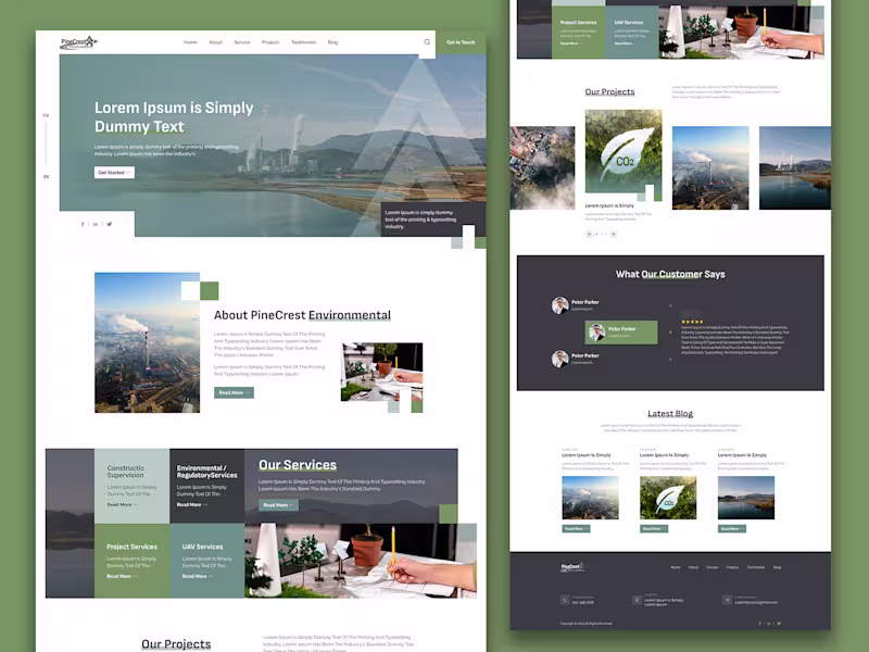 Cover image for construction Landing Page Design
