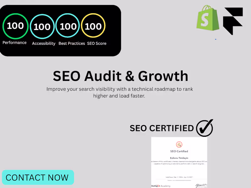 Cover image for FULL SEO Audit & Performance Strategy