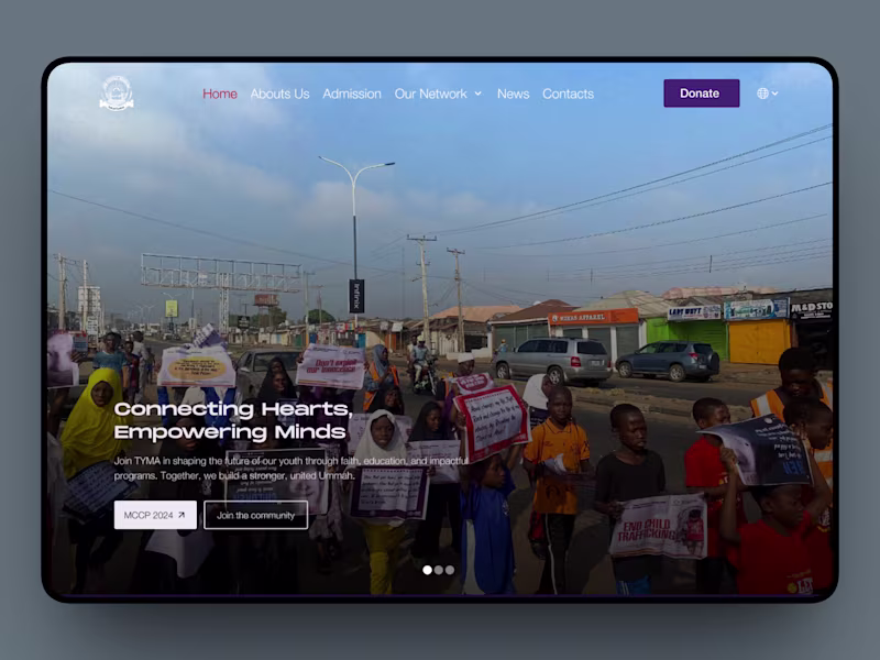 Cover image for TYMA Nigeria Website Redesign Project