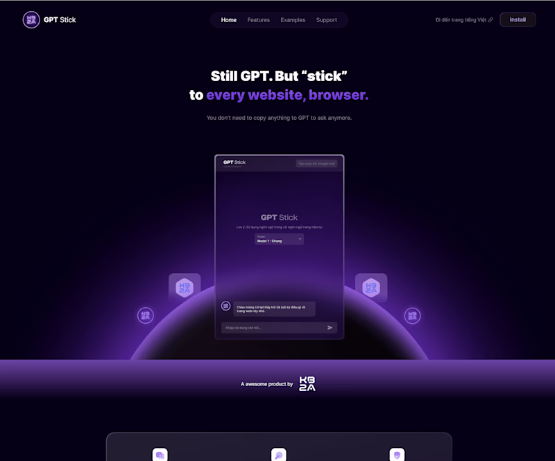 Cover image for GPTStick - Stick GPT to Every Website