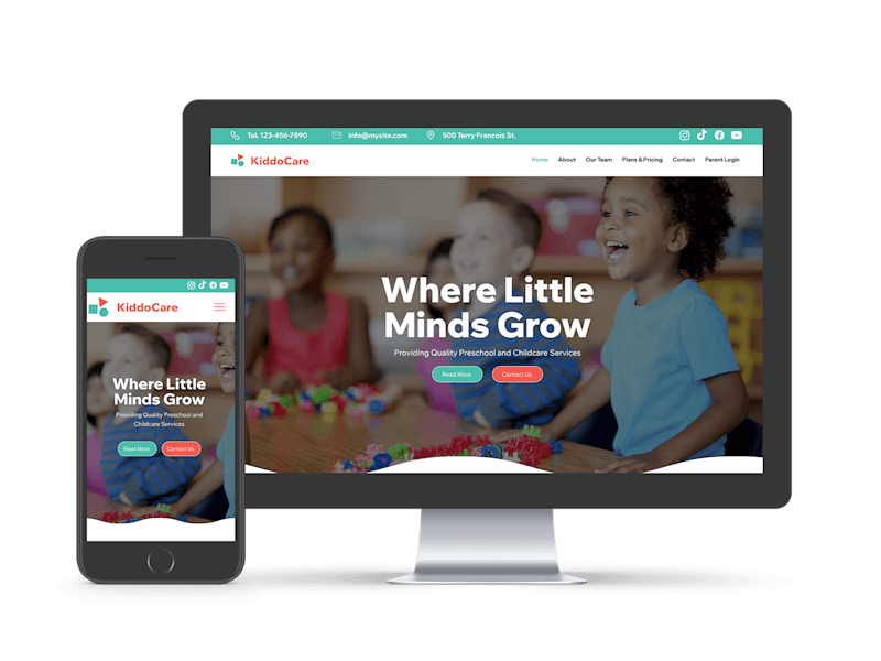 Cover image for KiddoCare - Childcare Services Website 