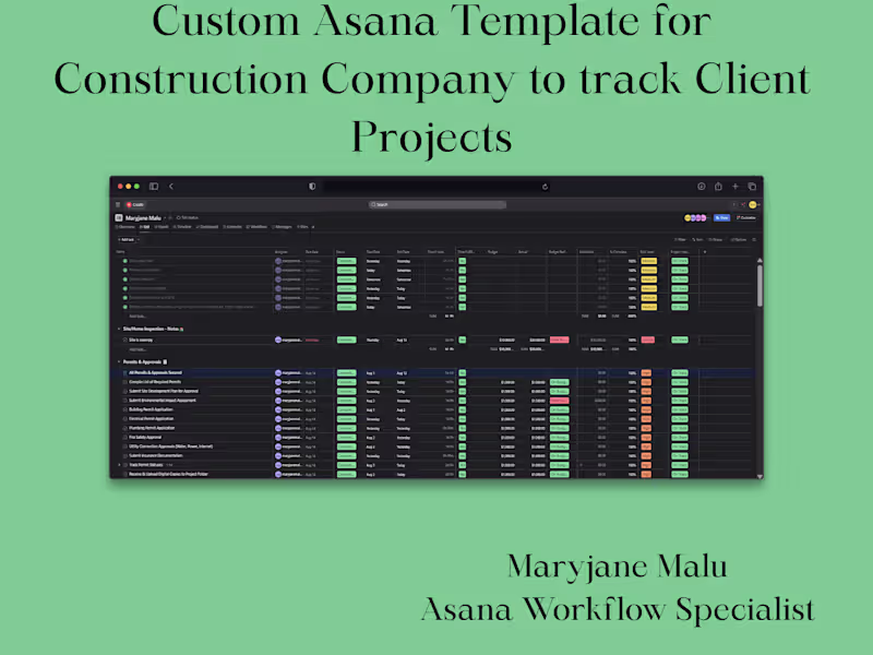 Cover image for Asana System Setup and Management
