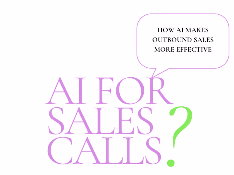 Cover image for AI Sales Calls: How AI Makes Outbound Sales More Effective | Co…