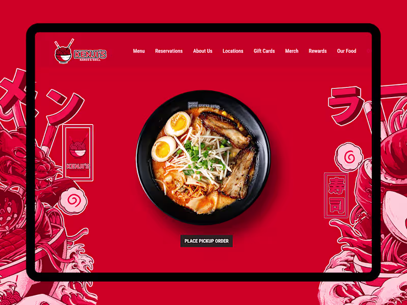 Cover image for UX Audit and Redesign of Ramen Restaurant Landing Page