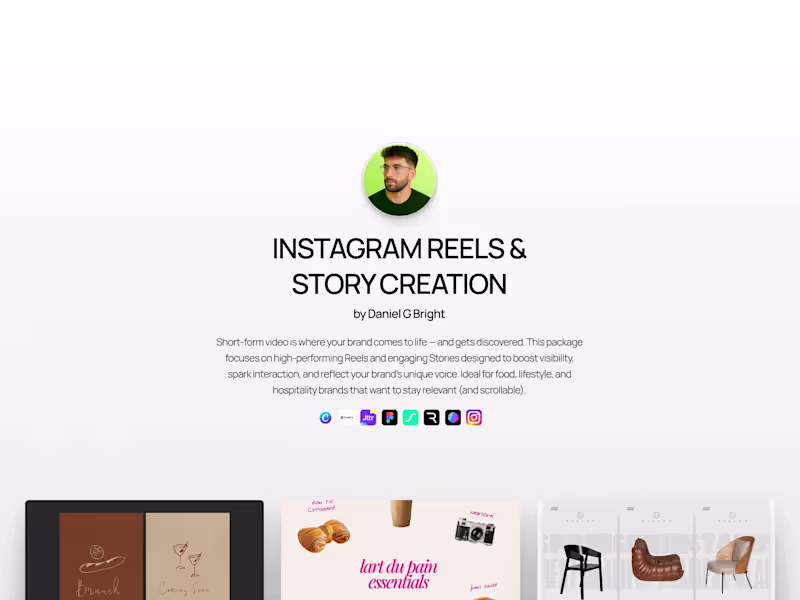 Cover image for Tiktoks, Instagram Reels & Story Creation