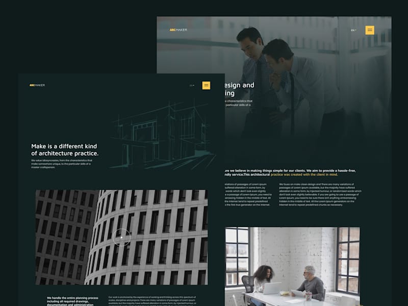 Cover image for Website project for an architecture