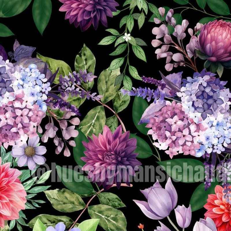Cover image for H U E S on Instagram: “Exotic botanical pattern🪻 #florals #pat…