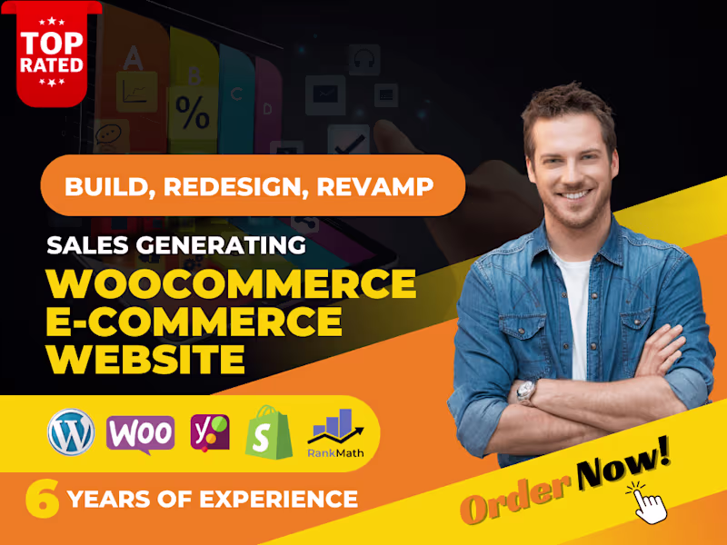 Cover image for Create, Revamp, Ecommerce Website Using Woocommerce,online store
