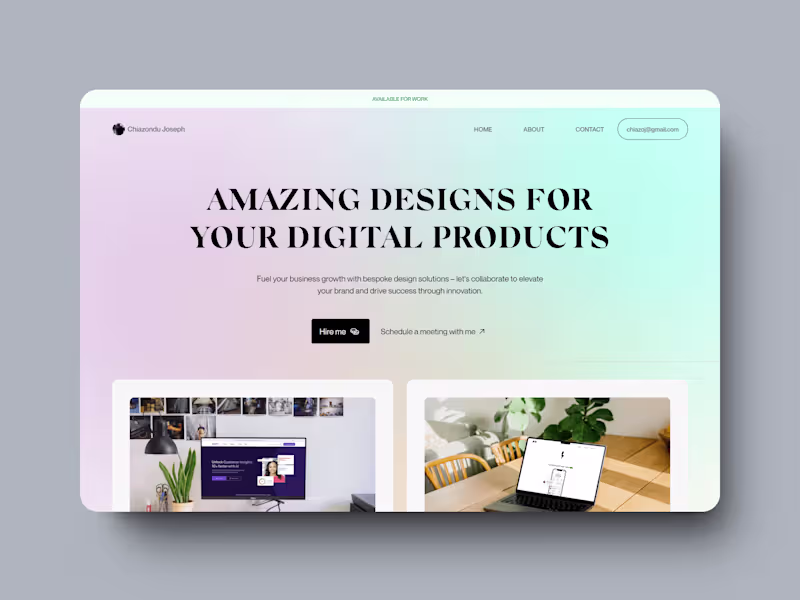 Cover image for Chiazondu Portfolio