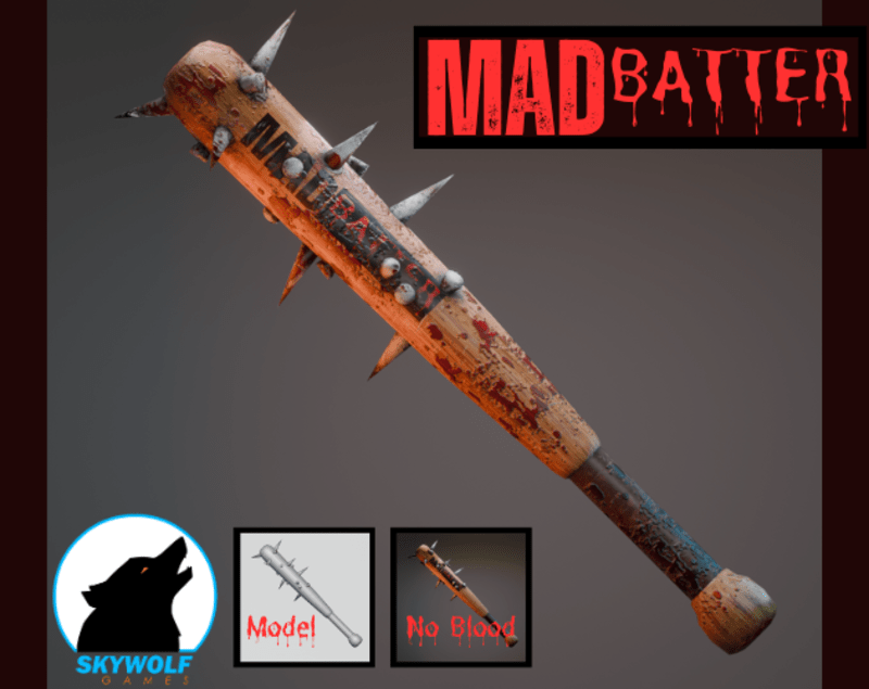 Cover image for MADBATTER: Ultra-Realistic 3D Spiked Bat Model