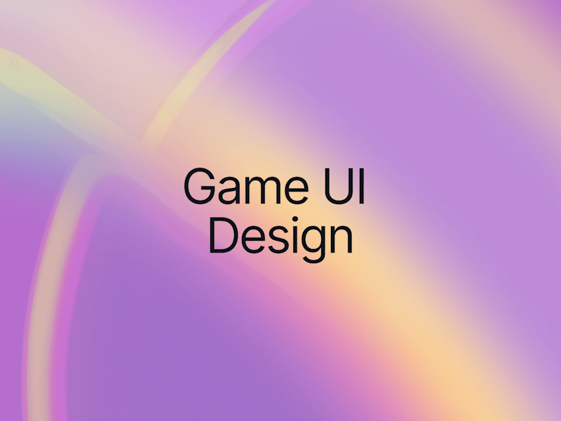 Cover image for Game UI Design