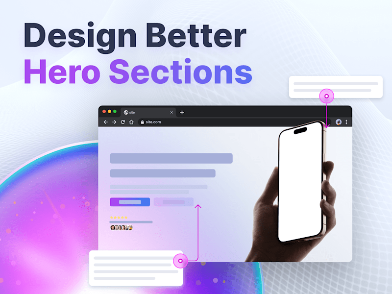 Cover image for Design better hero sections
