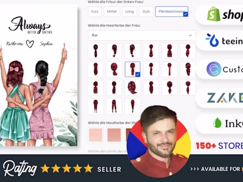 Cover image for I will setup teeinblue product personalisation