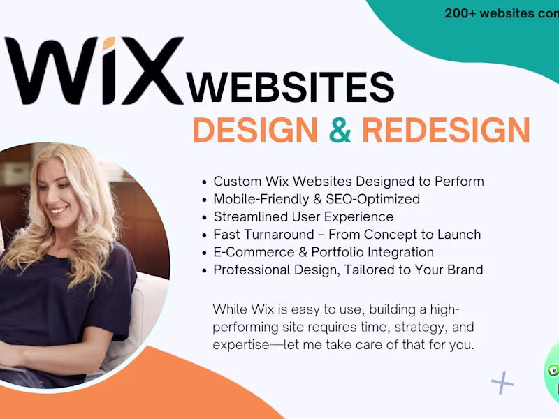 Cover image for I will create a professional WIX website tailored to your needs