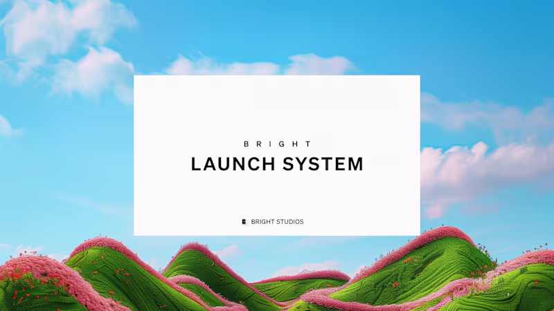 Cover image for Bright Launch System