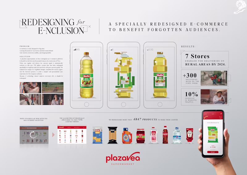 Cover image for PlazaVea E-commerce Redesign for Rural Areas