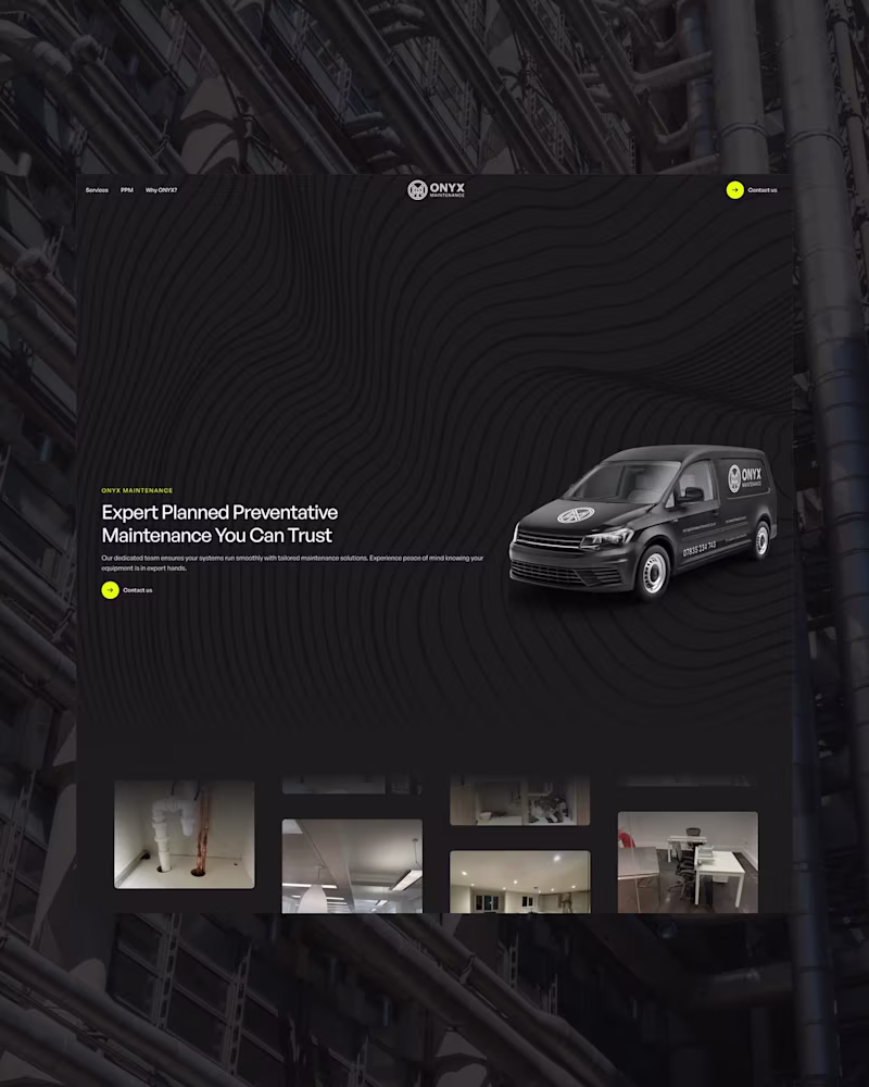 Cover image for ONYX Maintenance Website and Branding