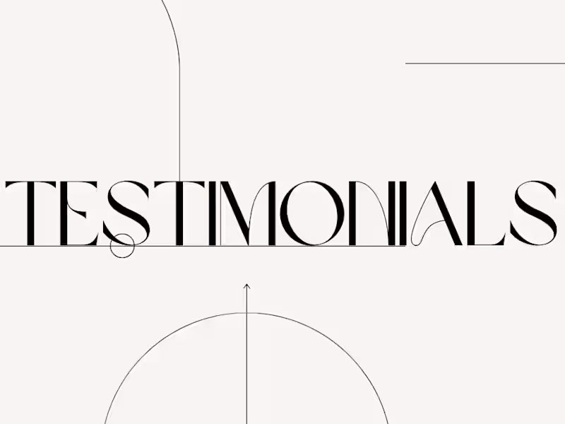 Cover image for Testimonials