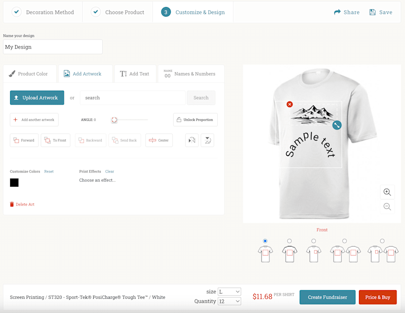 Cover image for T-Shirt Design Studio with Real-Time Customization