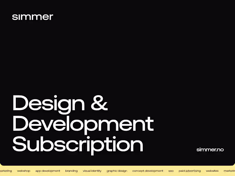 Cover image for Design & Development Subscription