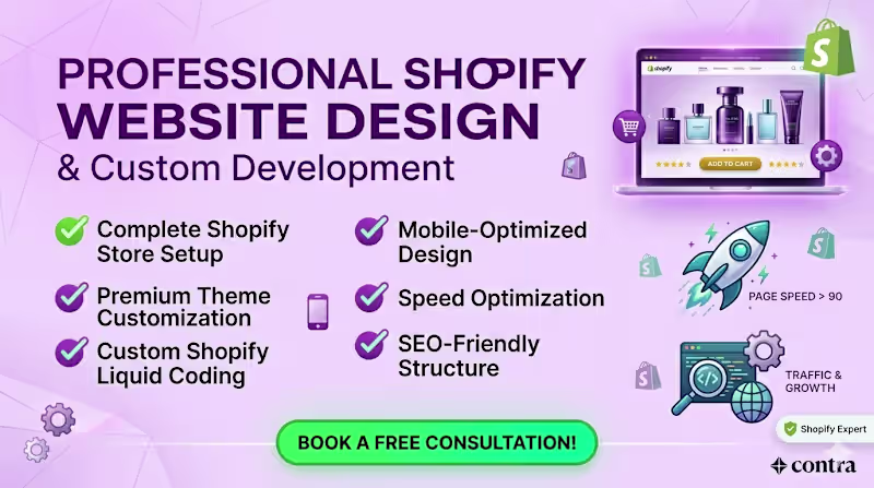 Cover image for Professional Shopify Website Design & Custom Website Developer